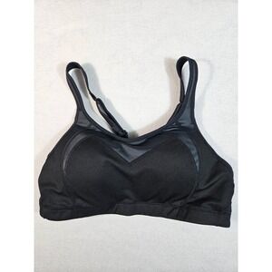 Moving Comfort Brooks Black High Impact Sports Bra 300481 Adjustable Racerback M
